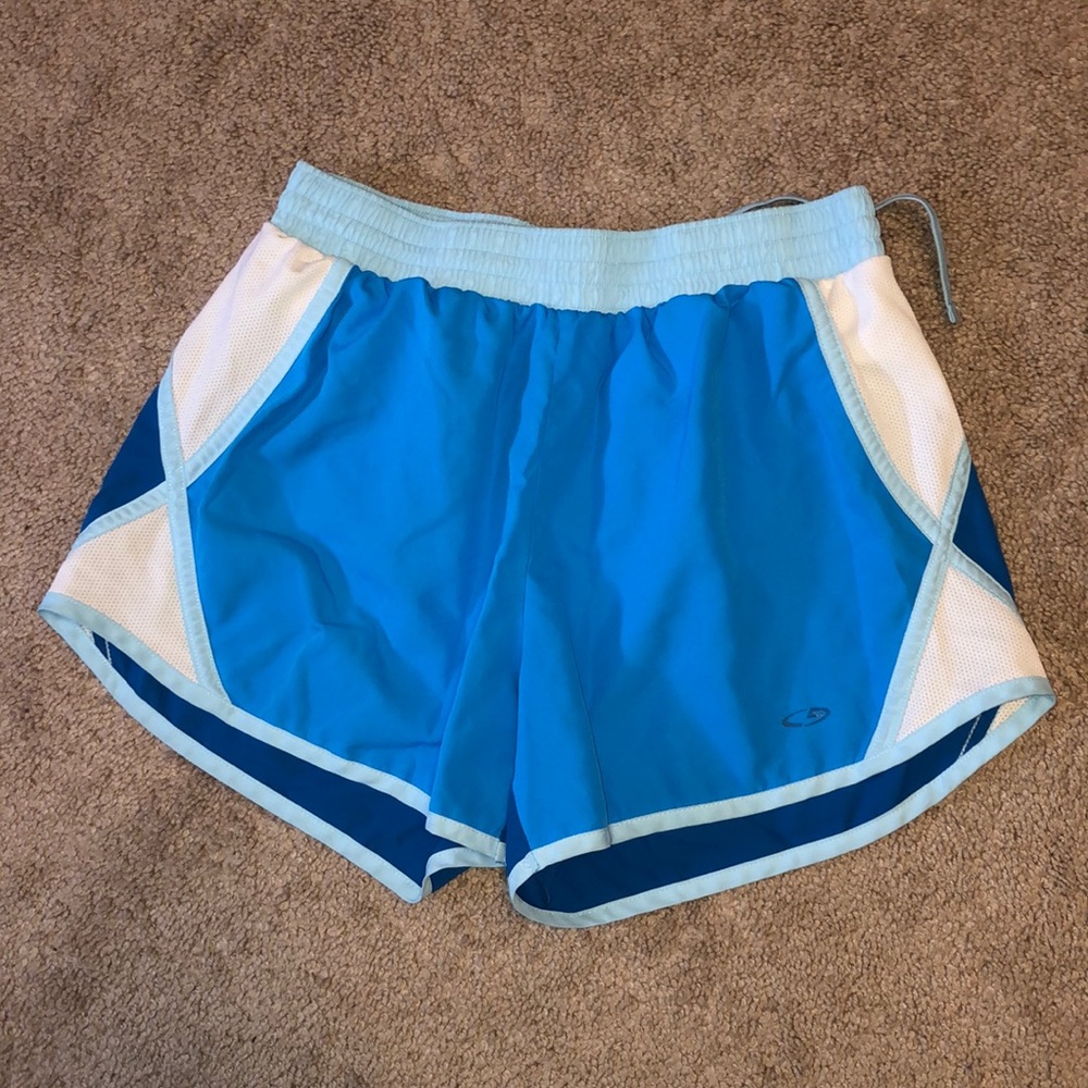 Blue, champion athletic shorts!